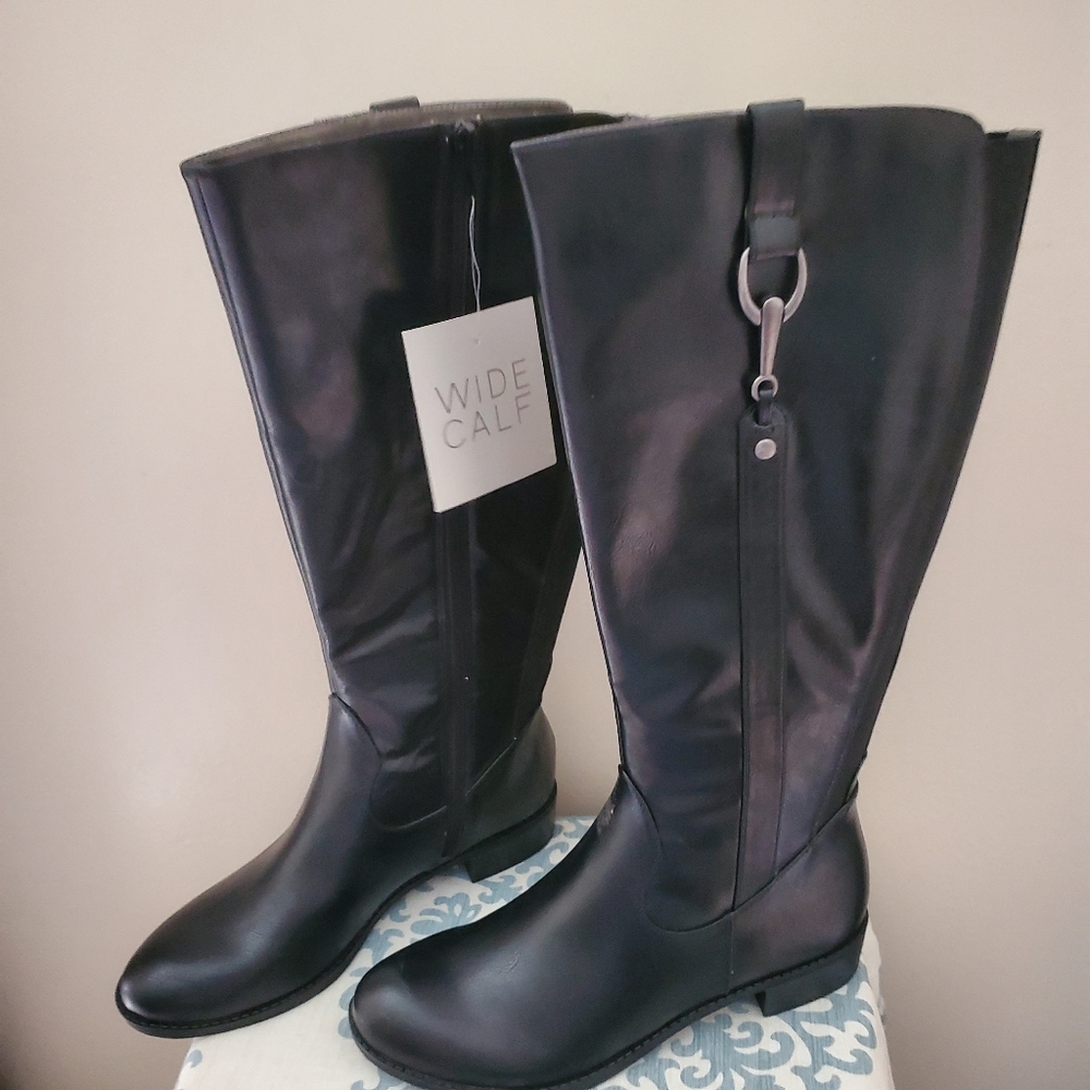 Life Stride Wide Calf Boots Size 8.5 NEW